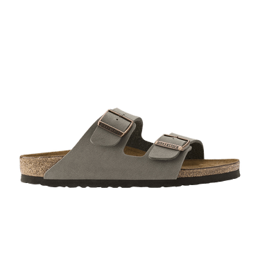 Birkenstock Arizona Birkibuc Narrow 'Stone'