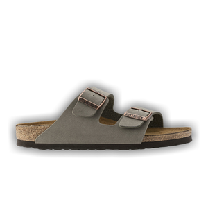Birkenstock Arizona Birkibuc Narrow 'Stone'