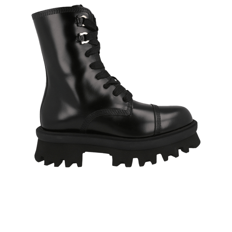 Ferragamo Wmns Kira Combat Boot 'Black' 01F701 763843 M