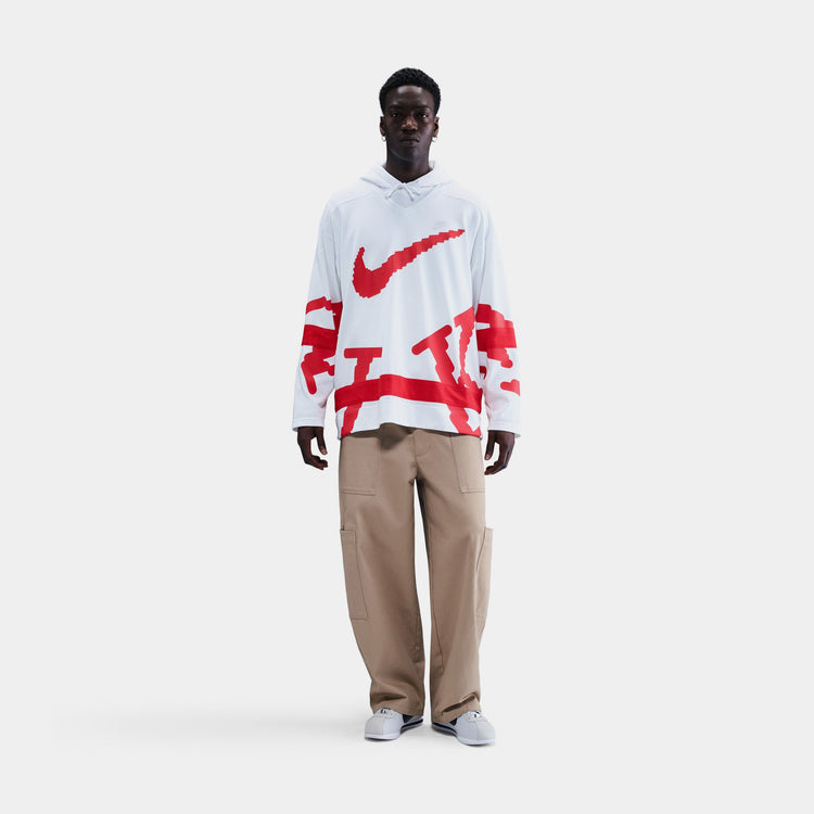 Nike Sportswear Club Hockey Jersey 'White/University Red/University Red'