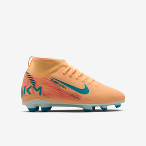 Kylian Mbappé x Nike Jr. Mercurial Superfly 10 GS 'Melon Tint/Igloo/Neo Turquoise'