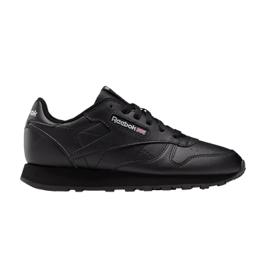 Reebok Classic Leather Big Kid 'Triple Black'