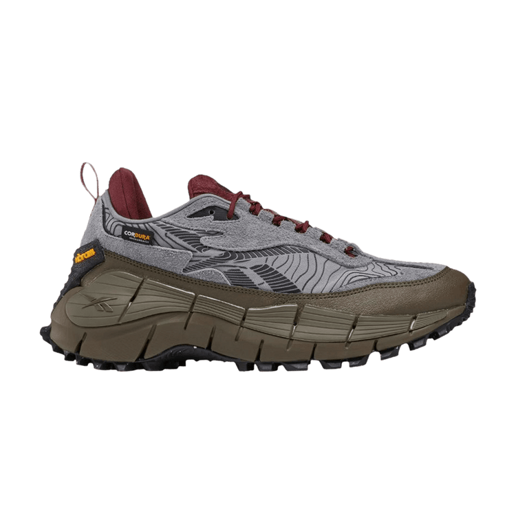 Reebok Zig Kinetica 2.5 Edge 'Grey Burgundy' 100034215