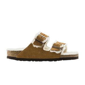 Birkenstock Arizona Shearling Suede Leather Narrow 'Mink'