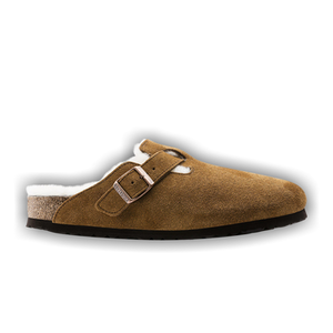 Birkenstock Boston Shearling Suede 'Mink'