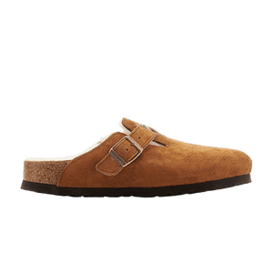 Birkenstock Boston Shearling Suede Narrow 'Mink'