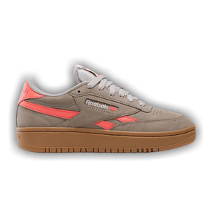 Reebok Wmns Club C Double Revenge 'Gritty Grey/Sunset Coral/Gum'