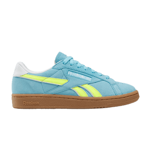 Reebok Wmns Club C Grounds UK 'Digital Blue Solar Acid Yellow Gum'