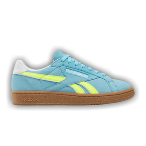 Reebok Wmns Club C Grounds UK 'Digital Blue Solar Acid Yellow Gum'