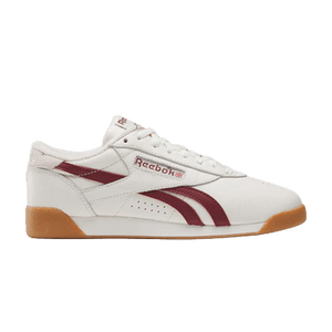Wmns Reebok Freestyle Lo 'Chalk Classic Burgundy Gum'