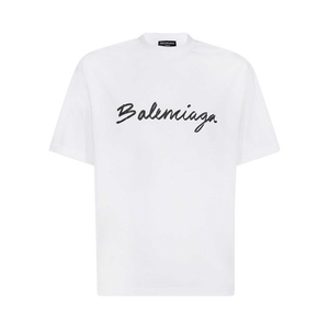 Balenciaga Medium Fit T-Shirt 'White/Black'