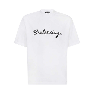 Balenciaga Medium Fit T-Shirt 'White/Black'