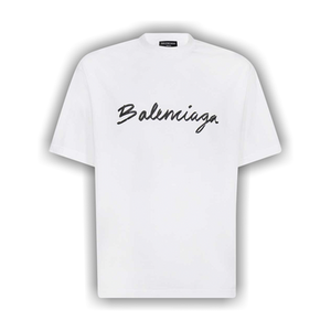 Balenciaga Medium Fit T-Shirt 'White/Black'