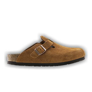 Birkenstock Boston Soft Footbed Suede Leather Narrow 'Mink'