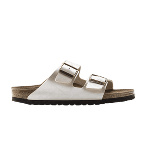 Birkenstock Arizona Birko Flor Sandal 'Graceful Pearl White'