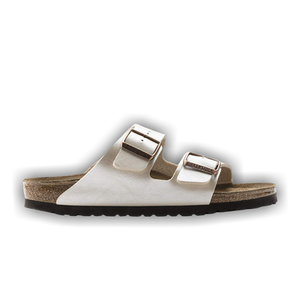 Birkenstock Arizona Birko Flor Sandal 'Graceful Pearl White'