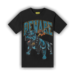 Market Beware Dog Washed Tee 'Black'