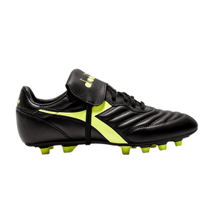 Diadora Brasil LT T MDPU FG 'Black Fluo Yellow'