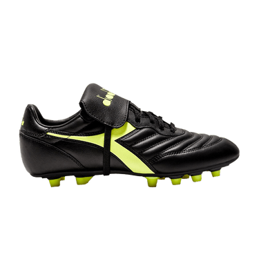Diadora Brasil LT T MDPU FG 'Black Fluo Yellow'