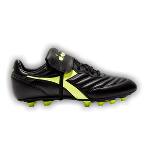 Diadora Brasil LT T MDPU FG 'Black Fluo Yellow'