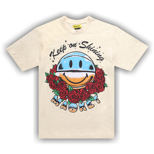 Market Smiley Keep On Shining Tee 'Cream'