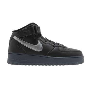 Nike Air Force 1 Mid Premium 'Black Metallic Silver'