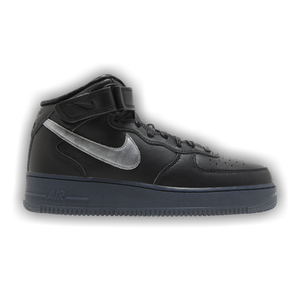 Nike Air Force 1 Mid Premium 'Black Metallic Silver'
