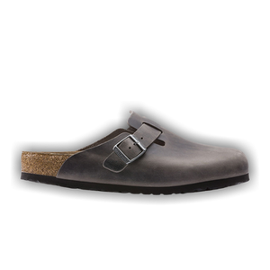Birkenstock Boston Soft Footbed Oiled Leather 'Iron'