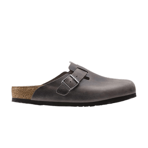Birkenstock Boston Soft Footbed Oiled Leather Narrow 'Iron'
