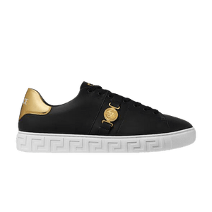 Versace Greca Leather Sneaker 'Black Gold'