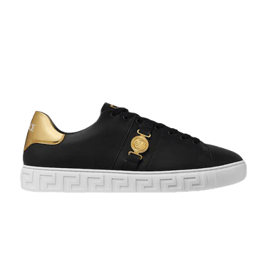 Versace Greca Leather Sneaker 'Black Gold'