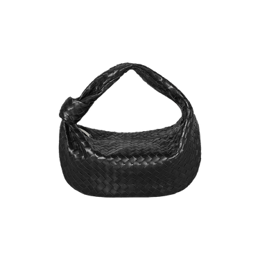 Bottega Veneta Small Jodie Rounded Hobo Bag 'Black/Silver'