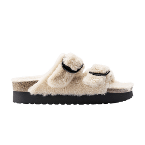 Birkenstock Arizona Big Buckle Shearling 'Teddy Eggshell'