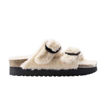 Birkenstock Arizona Big Buckle Shearling 'Teddy Eggshell'