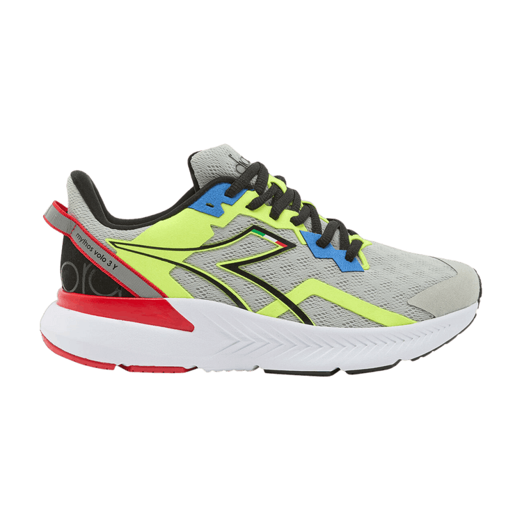 Diadora Mythos Volo 3 Big Kid 'Silver Black Yellow' 101 179065 C3447