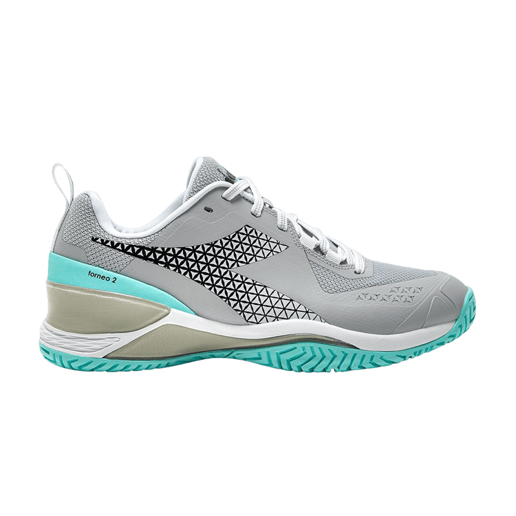 Diadora Wmns Blushield Torneo 2 AG 'Silver Aruba Blue' 101 179503 D0686