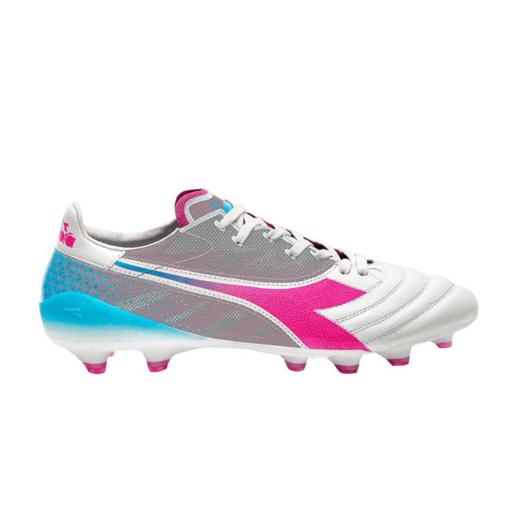 Diadora Brasil Elite Veloce GR Made In Italy LPX 'White Pink Fluo' 101 179596 D0662