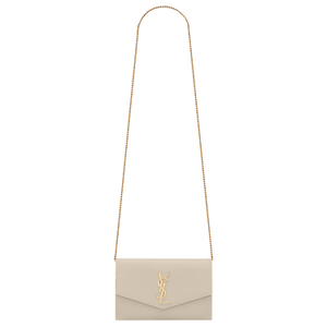 Saint Laurent Uptown Chain Wallet 'Crema Soft'