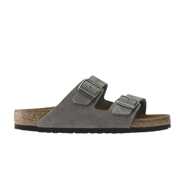 Birkenstock Arizona Nubuck Leather 'Desert Buck Whale Grey'
