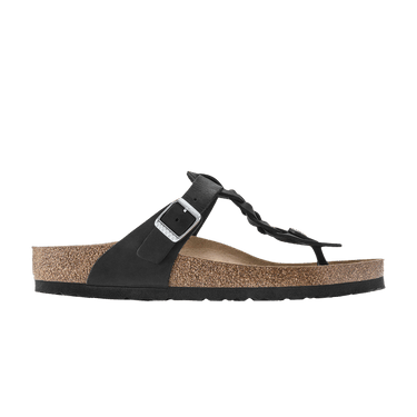 Birkenstock Wmns Gizeh Braided Oiled Leather 'Black'