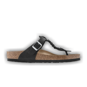 Birkenstock Wmns Gizeh Braided Oiled Leather 'Black'
