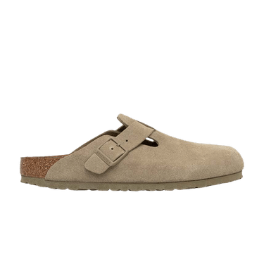 Birkenstock Boston Suede Leather 'Faded Khaki'