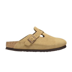 Birkenstock Boston Suede Leather 'Latte Cream'