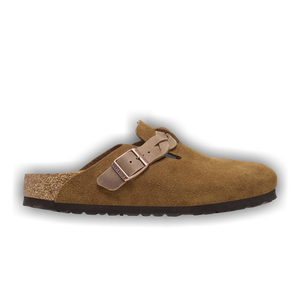 Birkenstock Boston Braided Suede Leather Narrow 'Mink'