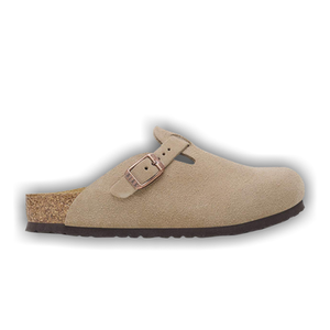 Birkenstock Boston Suede Kids 'Taupe'