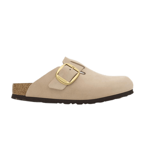 Birkenstock Wmns Boston Big Buckle Nubuck Narrow 'Sandcastle'