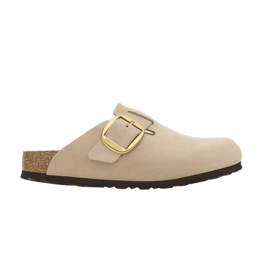 Birkenstock Wmns Boston Big Buckle Nubuck Narrow 'Sandcastle'