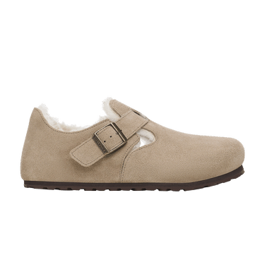 Birkenstock London Shearling Suede Leather 'Taupe'