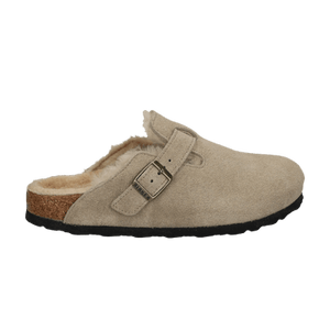 Birkenstock Wmns Boston Shearling Suede 'Taupe'