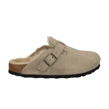 Birkenstock Wmns Boston Shearling Suede 'Taupe'
